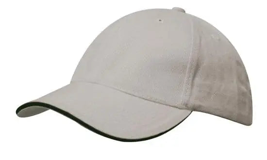 Headwear Brushed Heavy Cotton Cap With Sandwich Trim X12 - 4210 Headwear Professionals